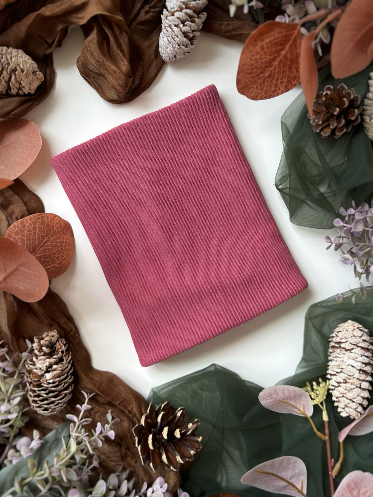 Custom Made | Food Snood - Mauve Jersey Rib