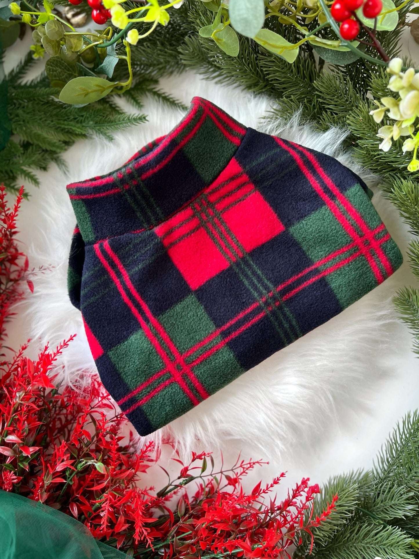 Custom Made | Polar Fleece | Four Legged - Cedar Ridge Plaid
