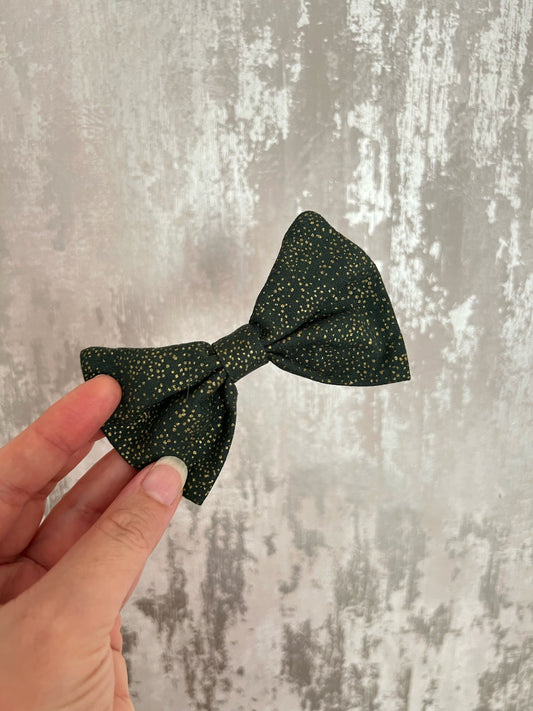 Fabric | Bowtie - Green & Gold