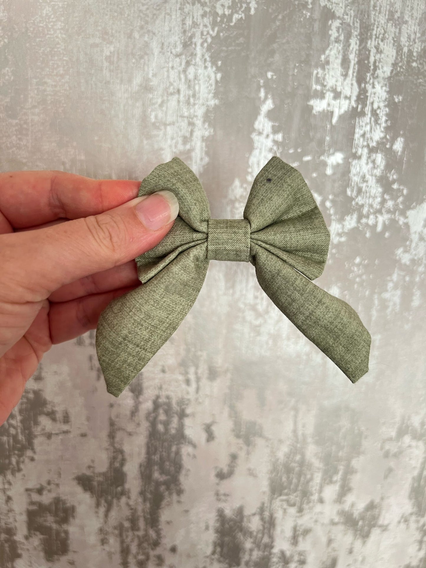 Fabric | Sailor Bow - Green Linen