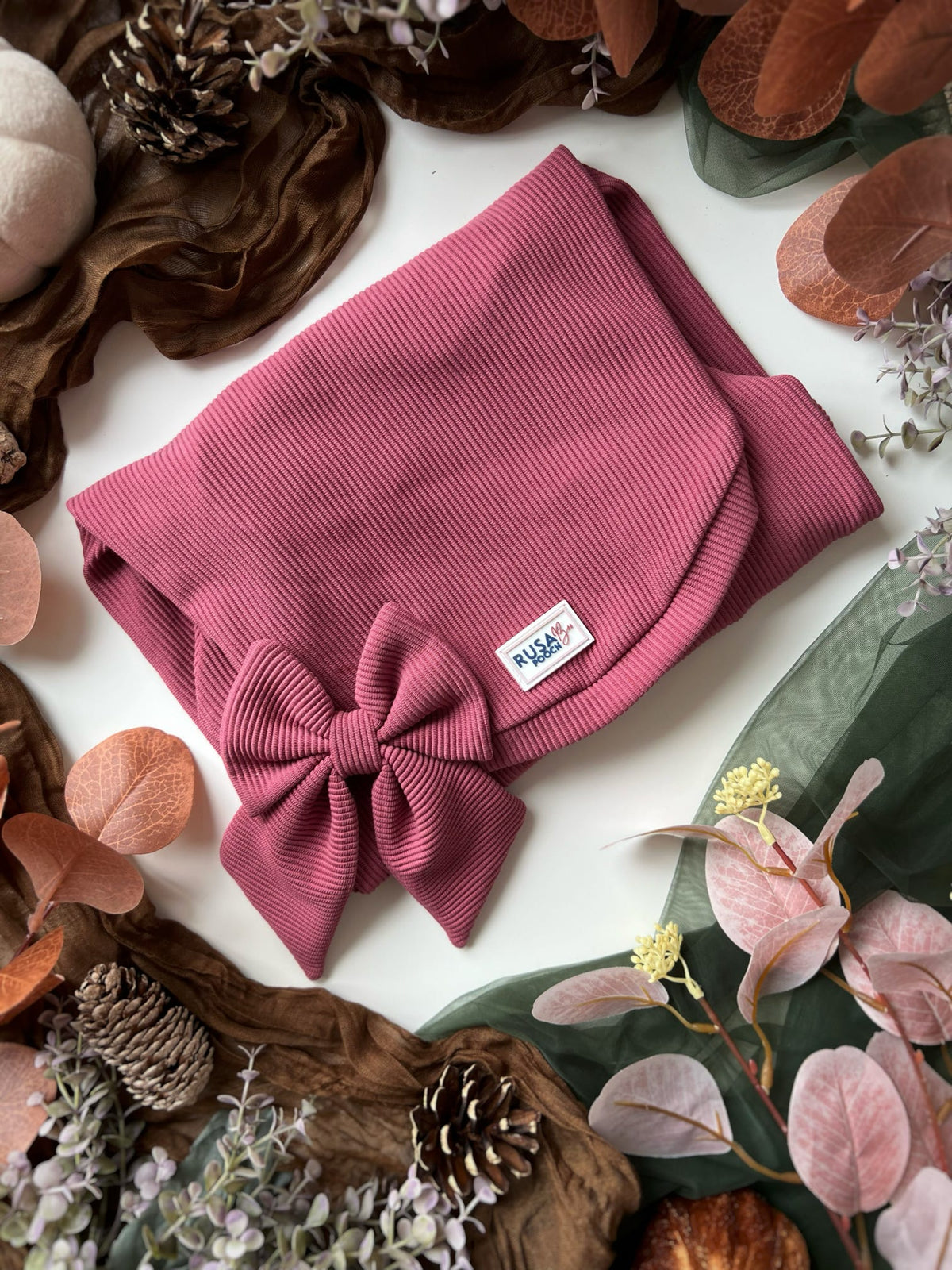 Ready To Ship | Sailor Bow - Mauve Jersey Rib