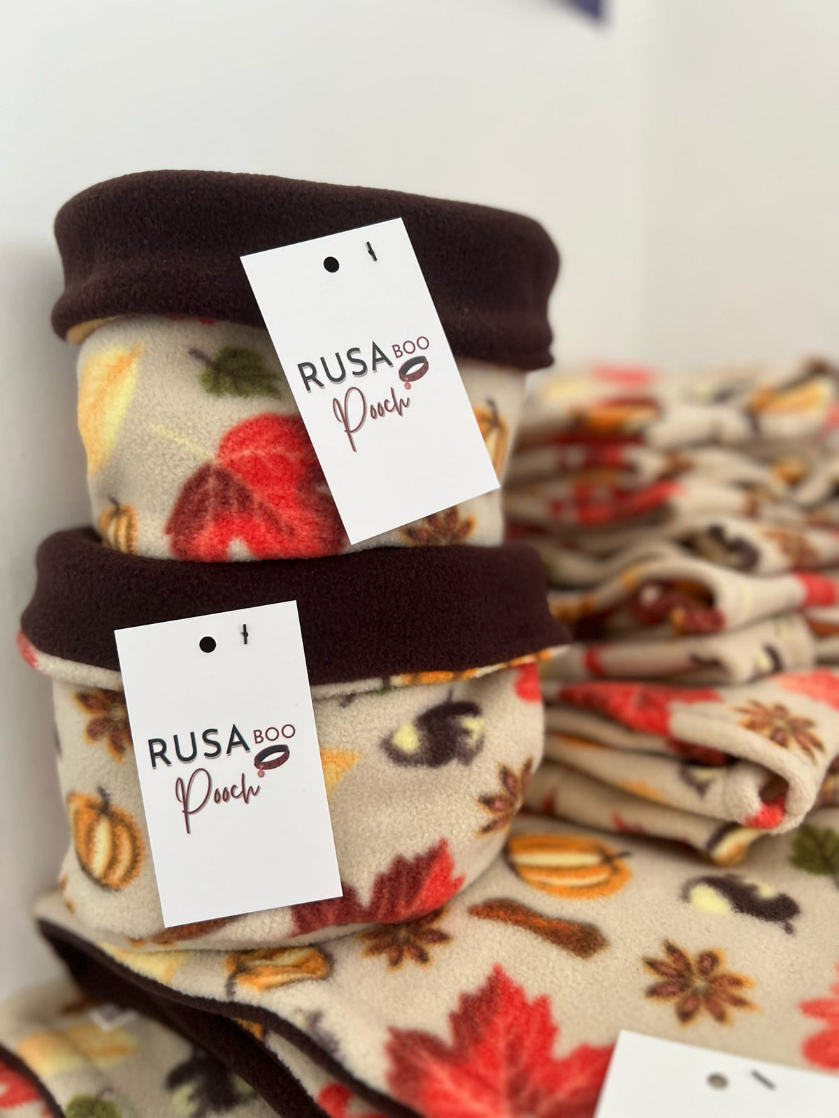 Ready To Ship | Snuffle Bowl - Autumn Pumpkin Print