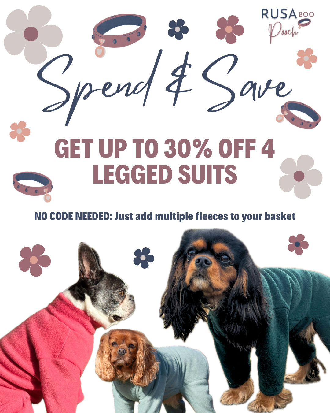 Fleece - Polar Fleece | Four Legged - Mauve