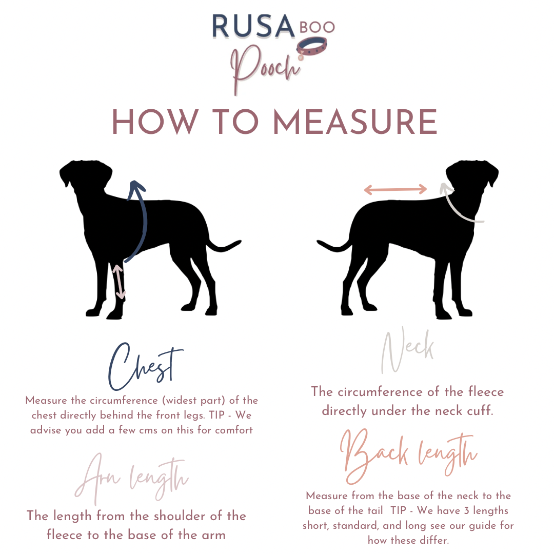 How to measure guide for fleeces