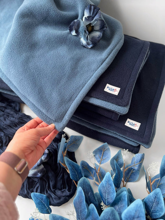 Ready To Ship | Blanket | Polar Fleece - Blue