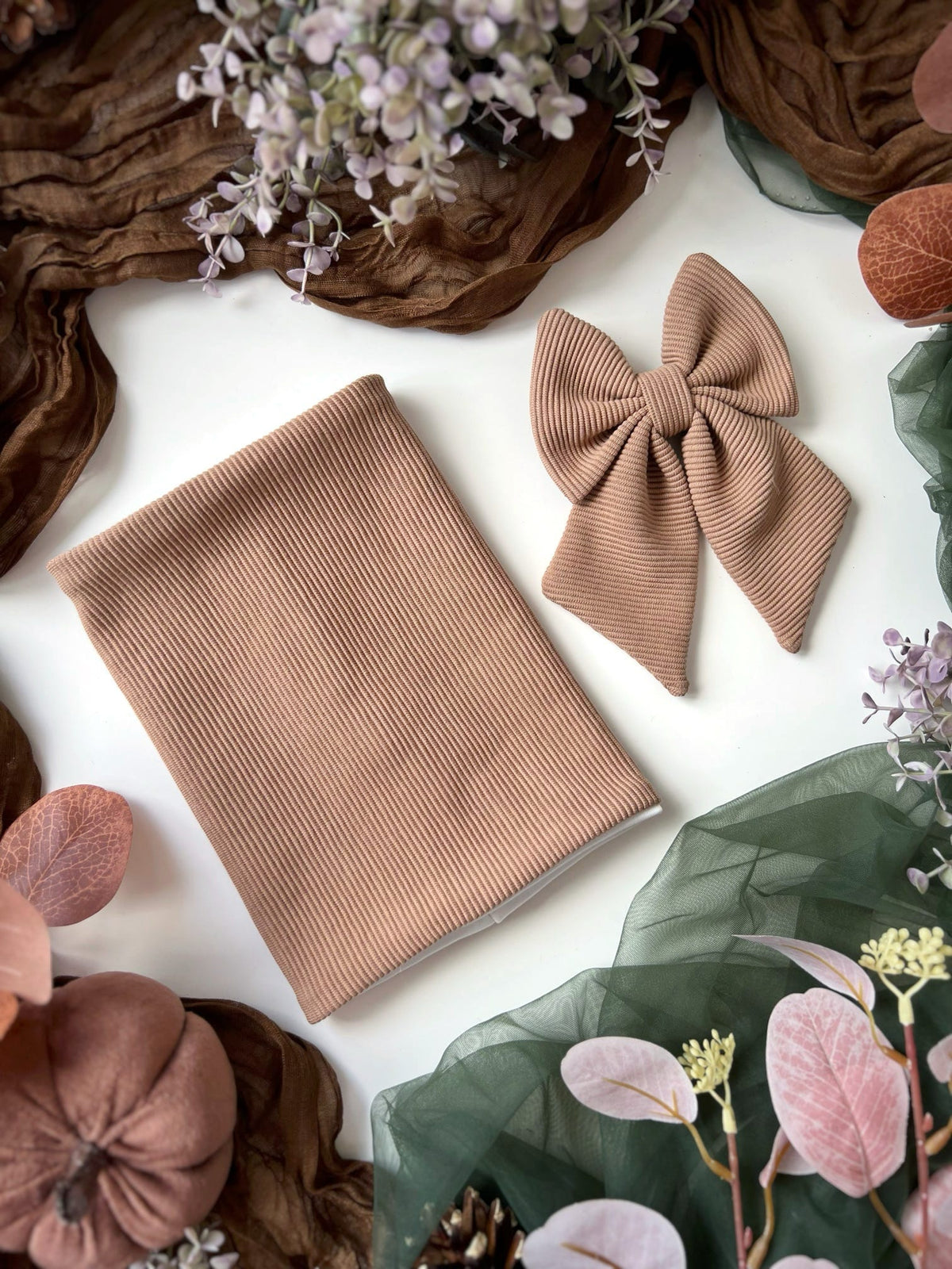 Custom Made | Food Snood - Cappuccino Jersey Rib