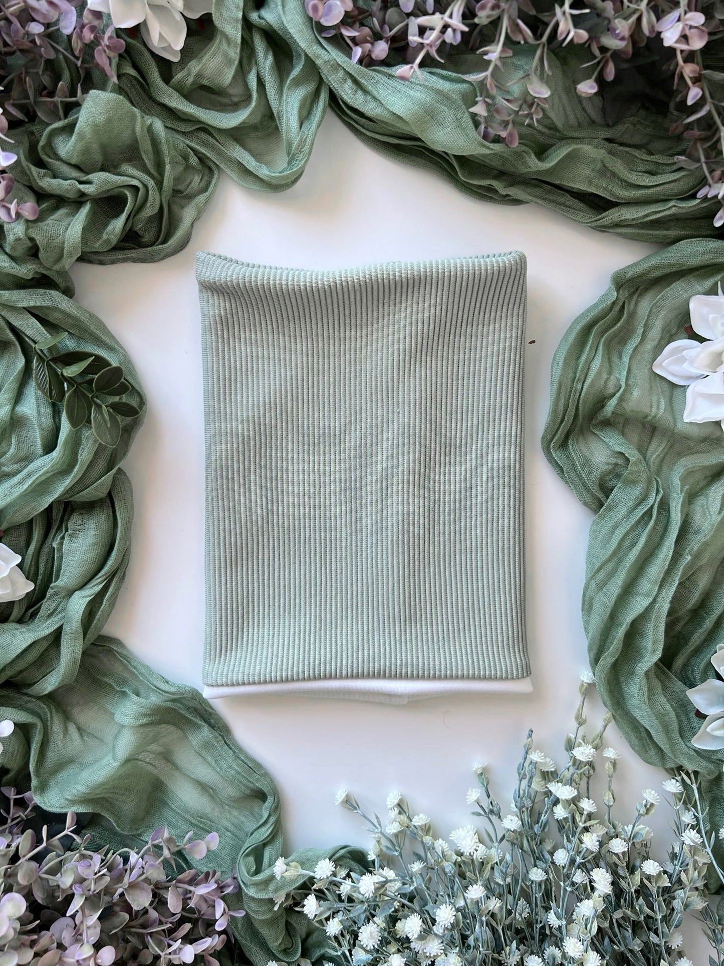 Custom Made | Food Snood - Pistachio Jersey Rib