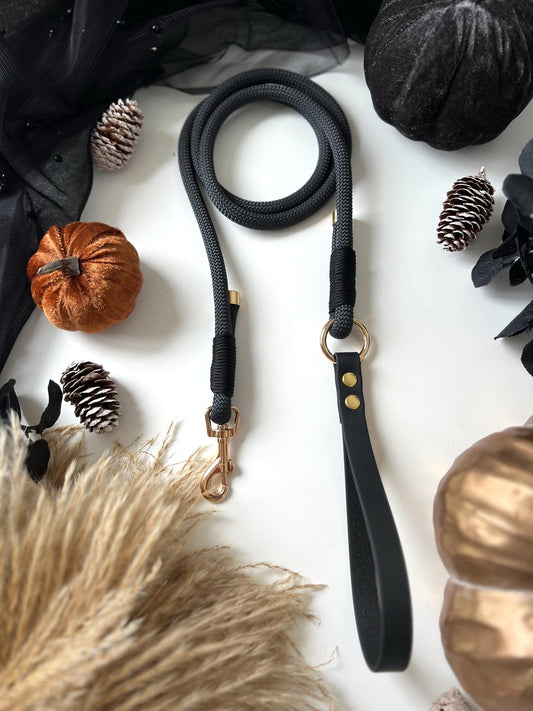 Custom Made | Lead | Rope - Black