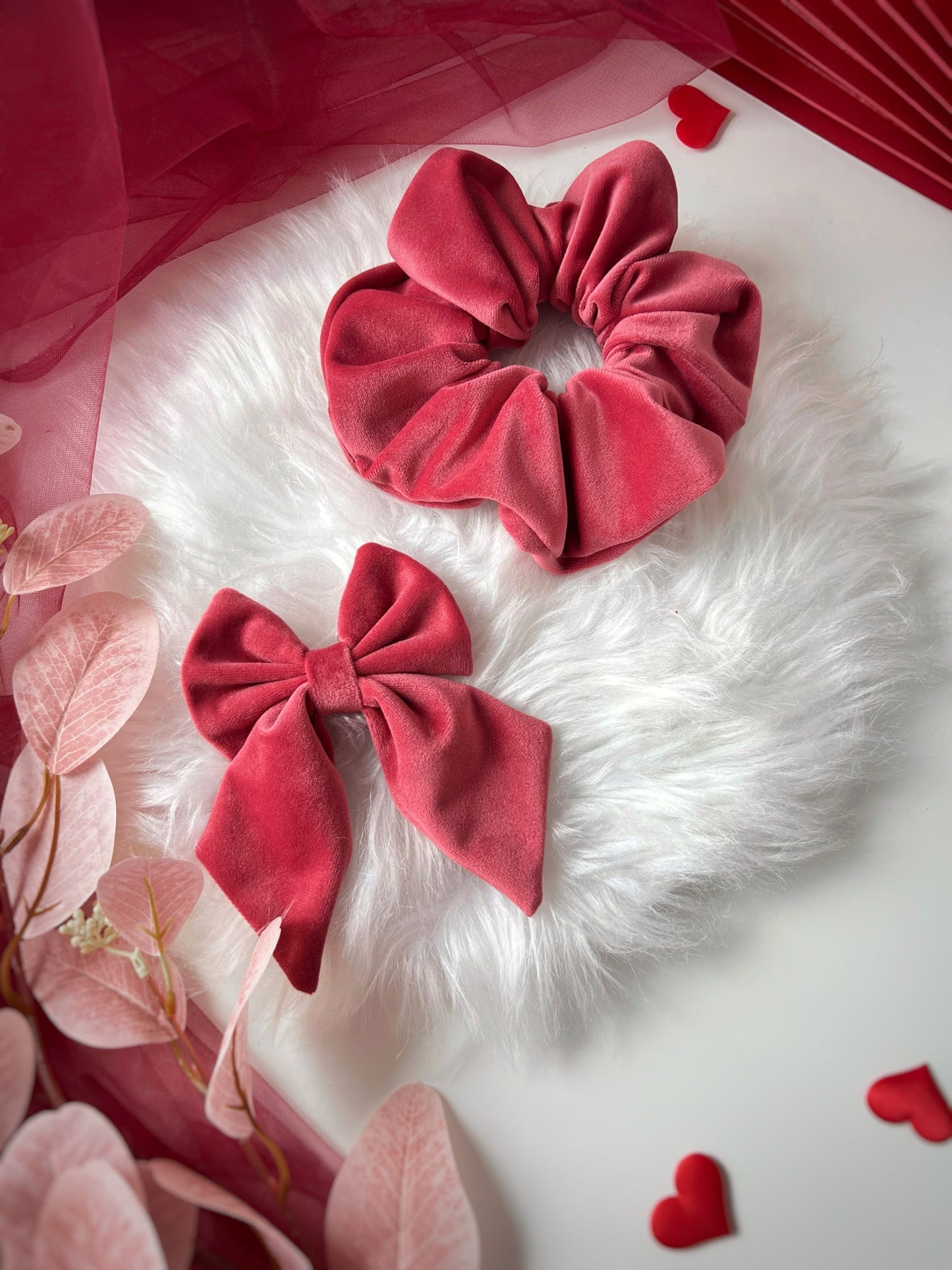 Ready To Ship | Scrunchie - Coral Velvet