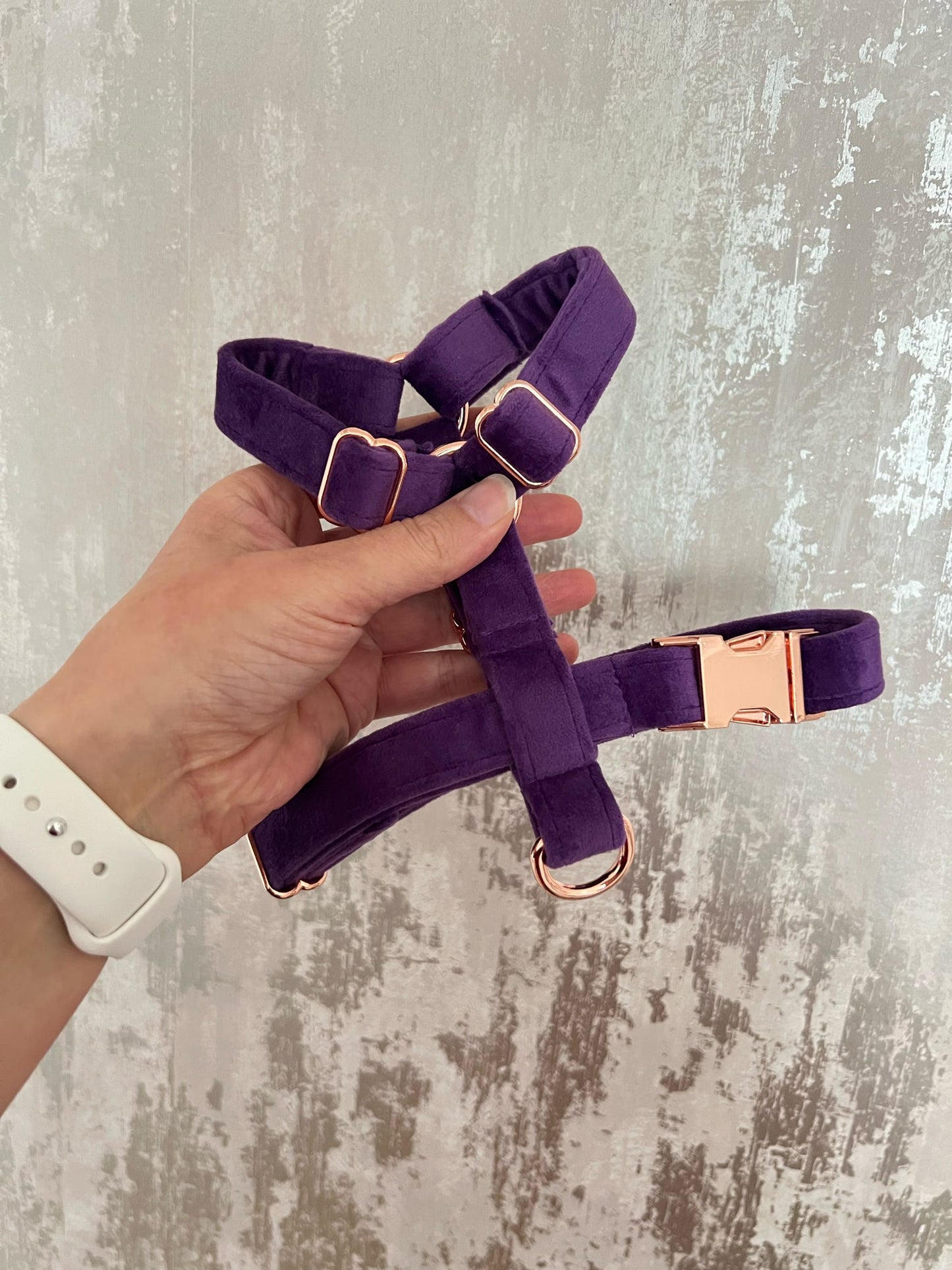 Harness | Fabric | Small - Purple Velvet