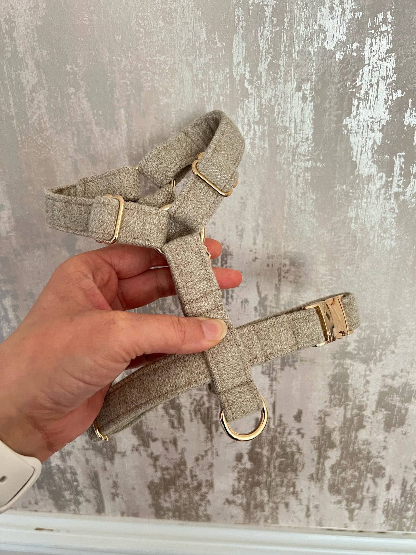 Harness | Fabric | Small - Beige Tweed