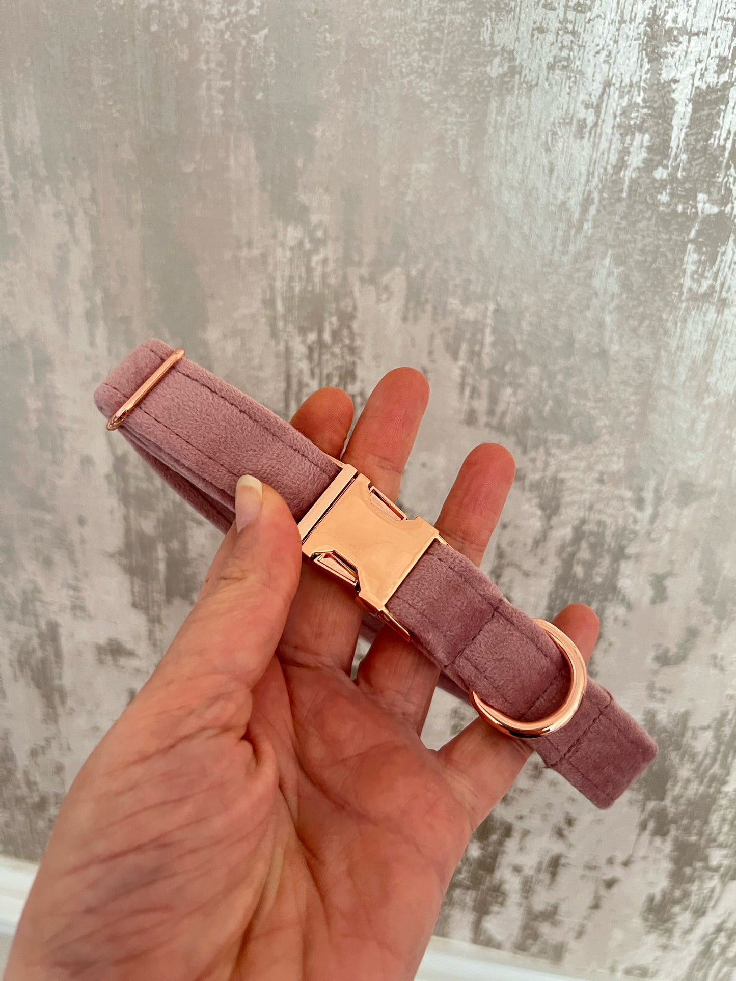 Collar | Fabric | Medium - Rose Pink Velvet