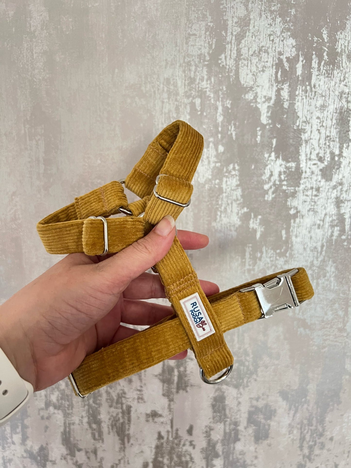Harness | Fabric | Small - Mustard Cordrouy