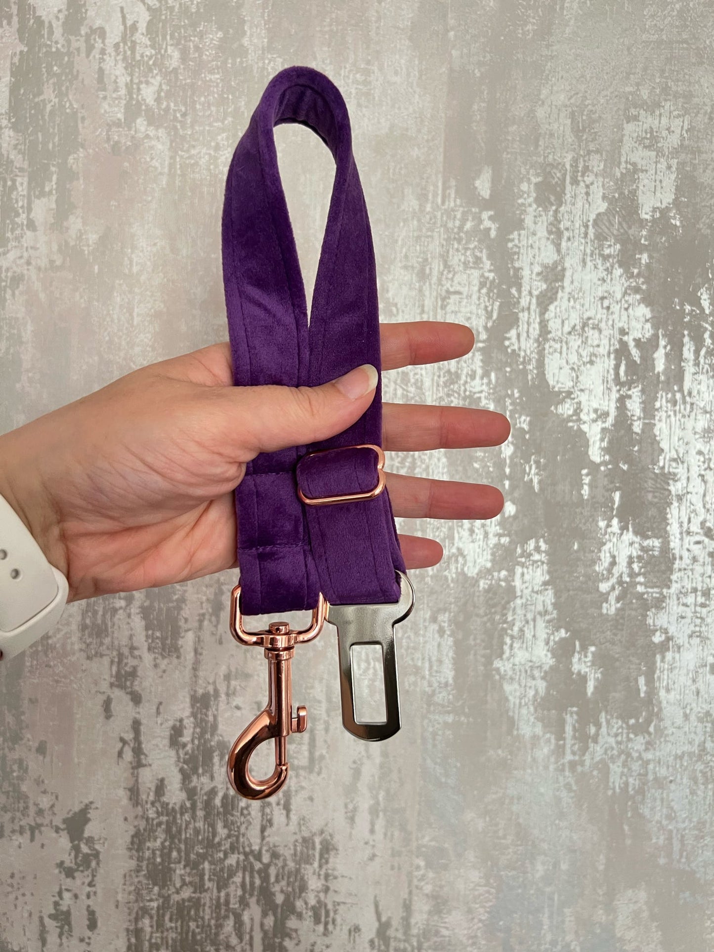 Seatbelt | Fabric - Purple Velvet