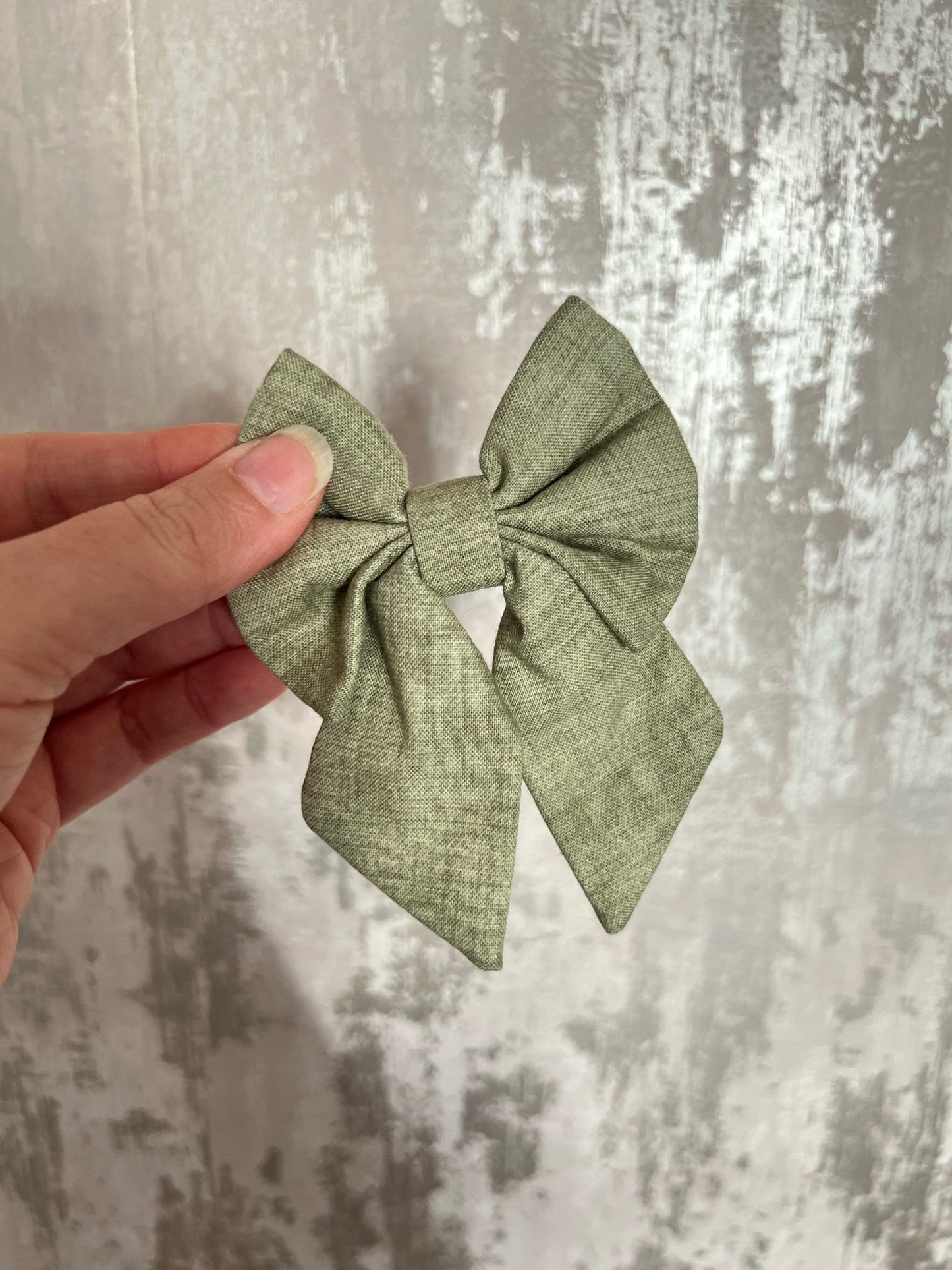 Fabric | Sailor Bow - Green Linen