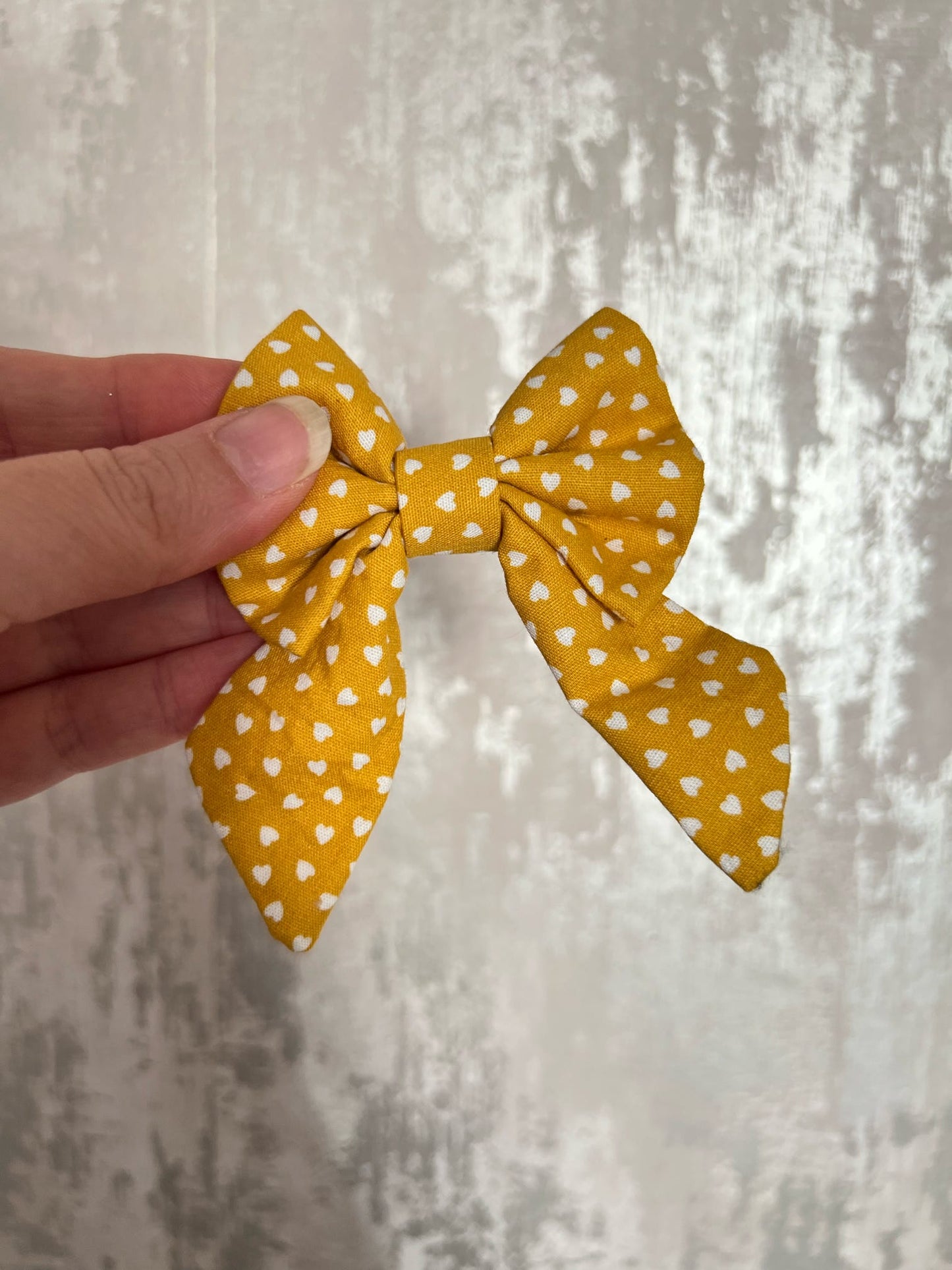 Fabric | Sailor Bow - Mustard Hearts
