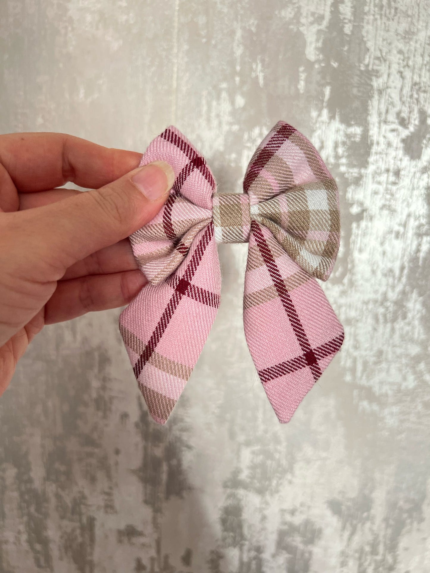 Fabric | Sailor Bow - Pink Tartan