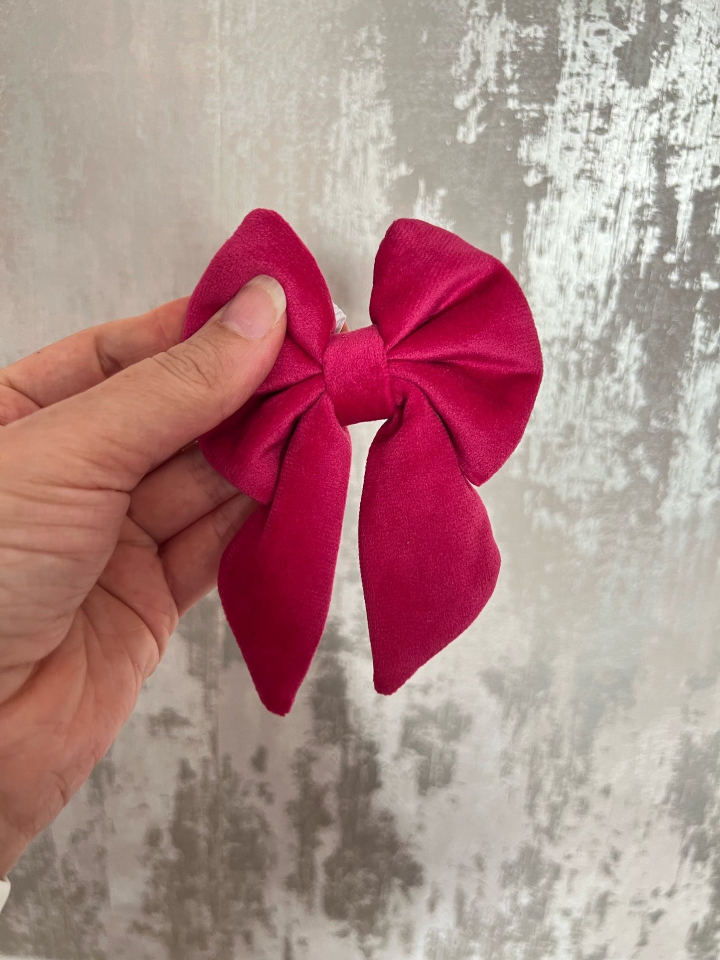 Fabric | Sailor Bow - Hot Pink Velvet