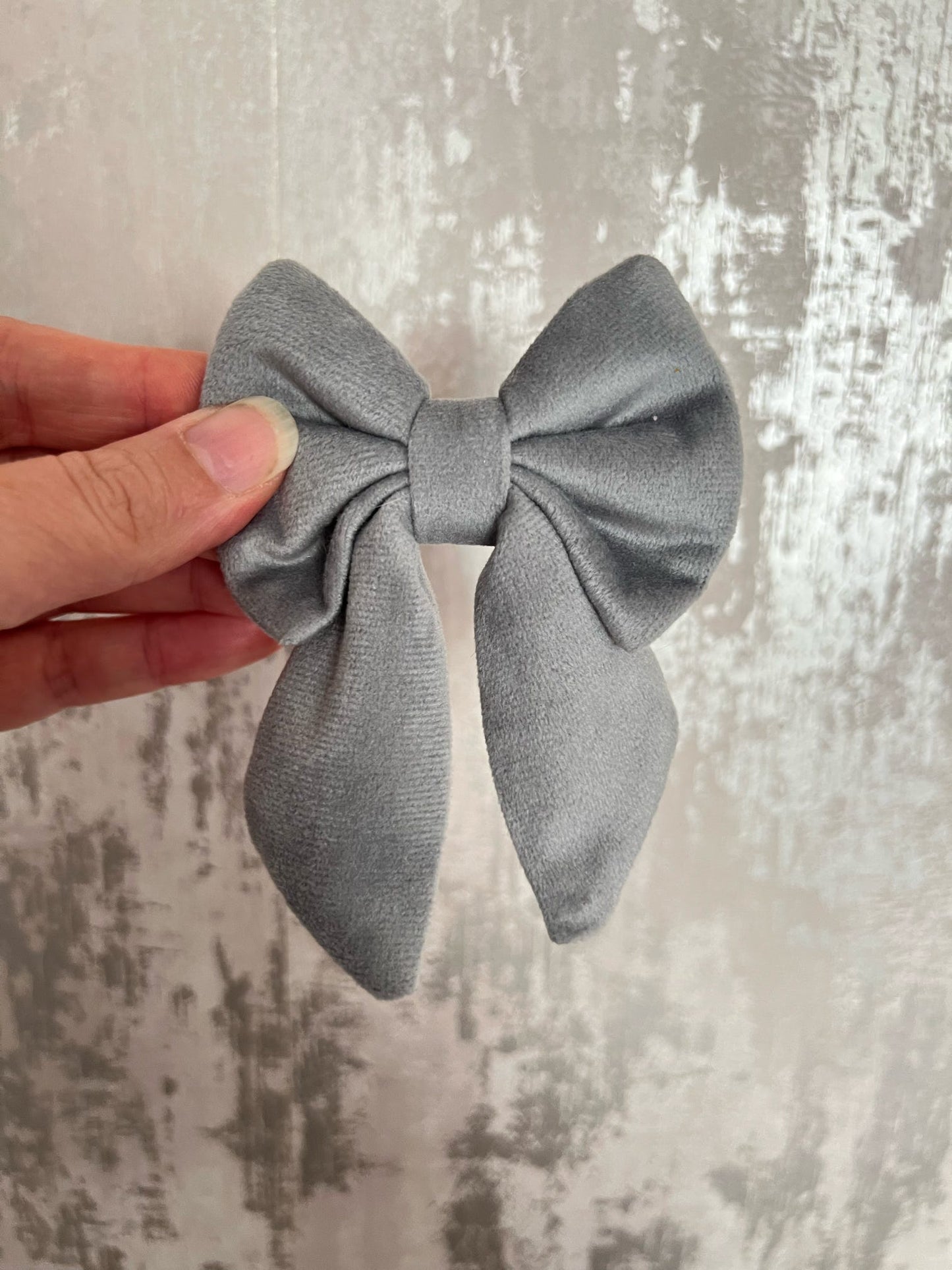 Fabric | Sailor Bow - Grey Velvet