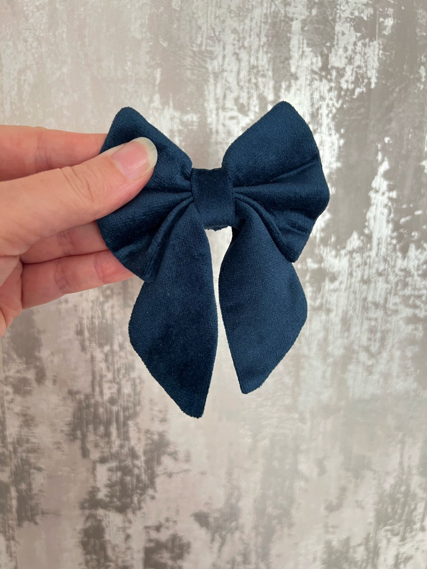 Fabric | Sailor Bow - Navy Velvet