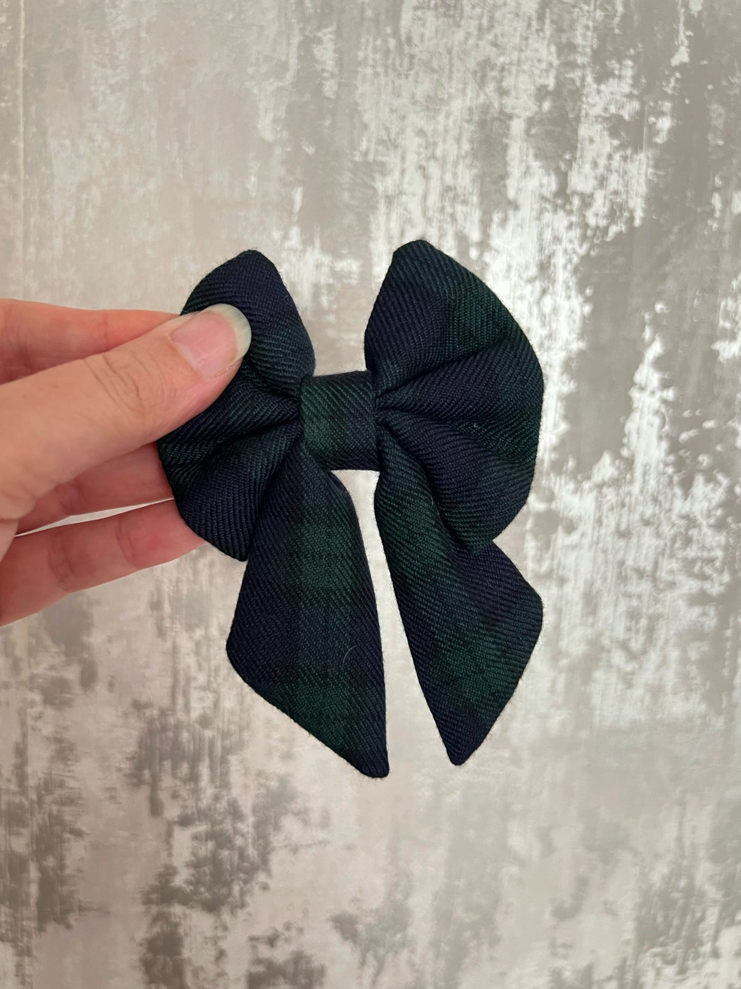 Fabric | Sailor Bow - Navy Tartan