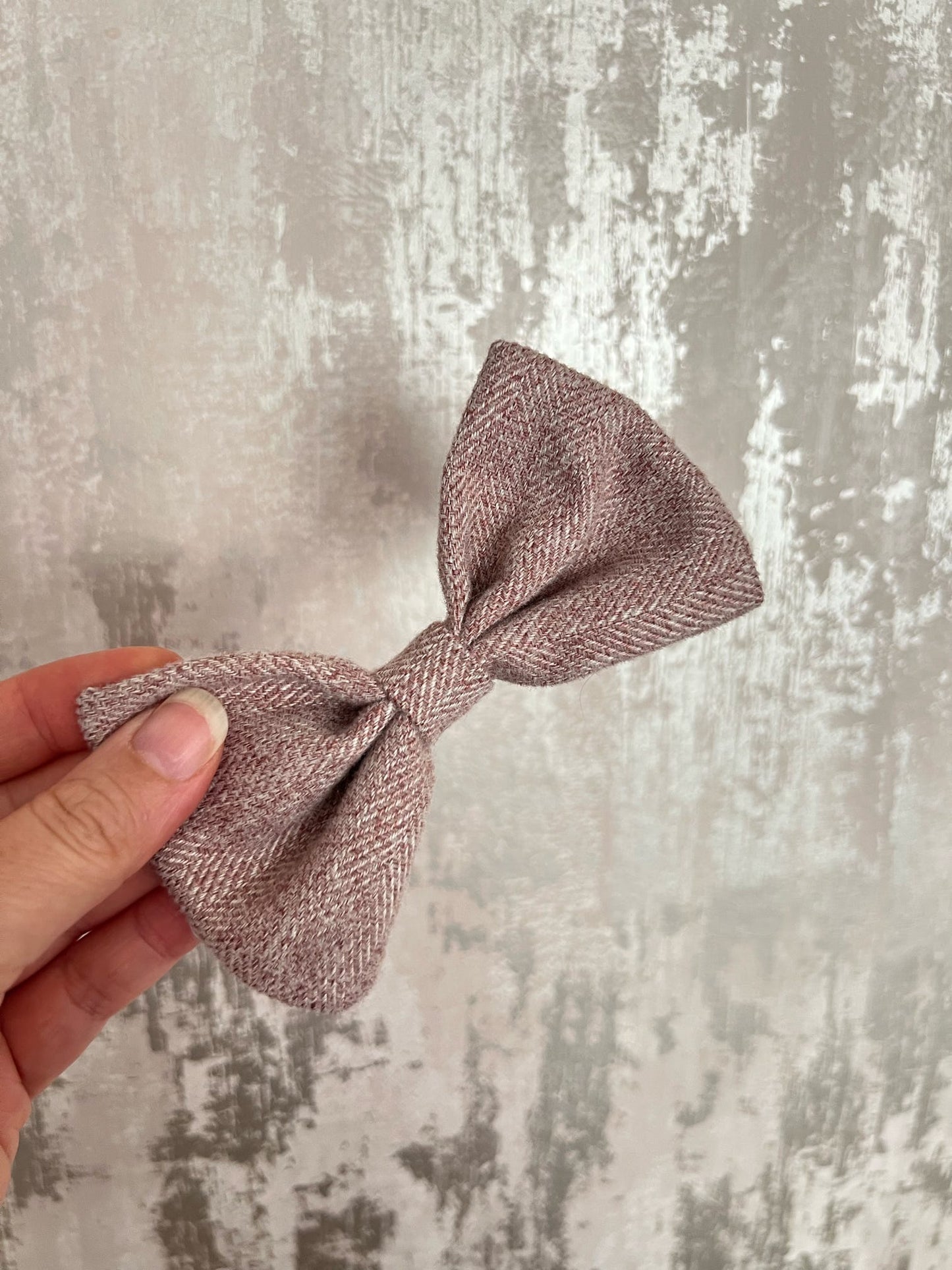 Fabric | Bow tie M - Pink Tweed