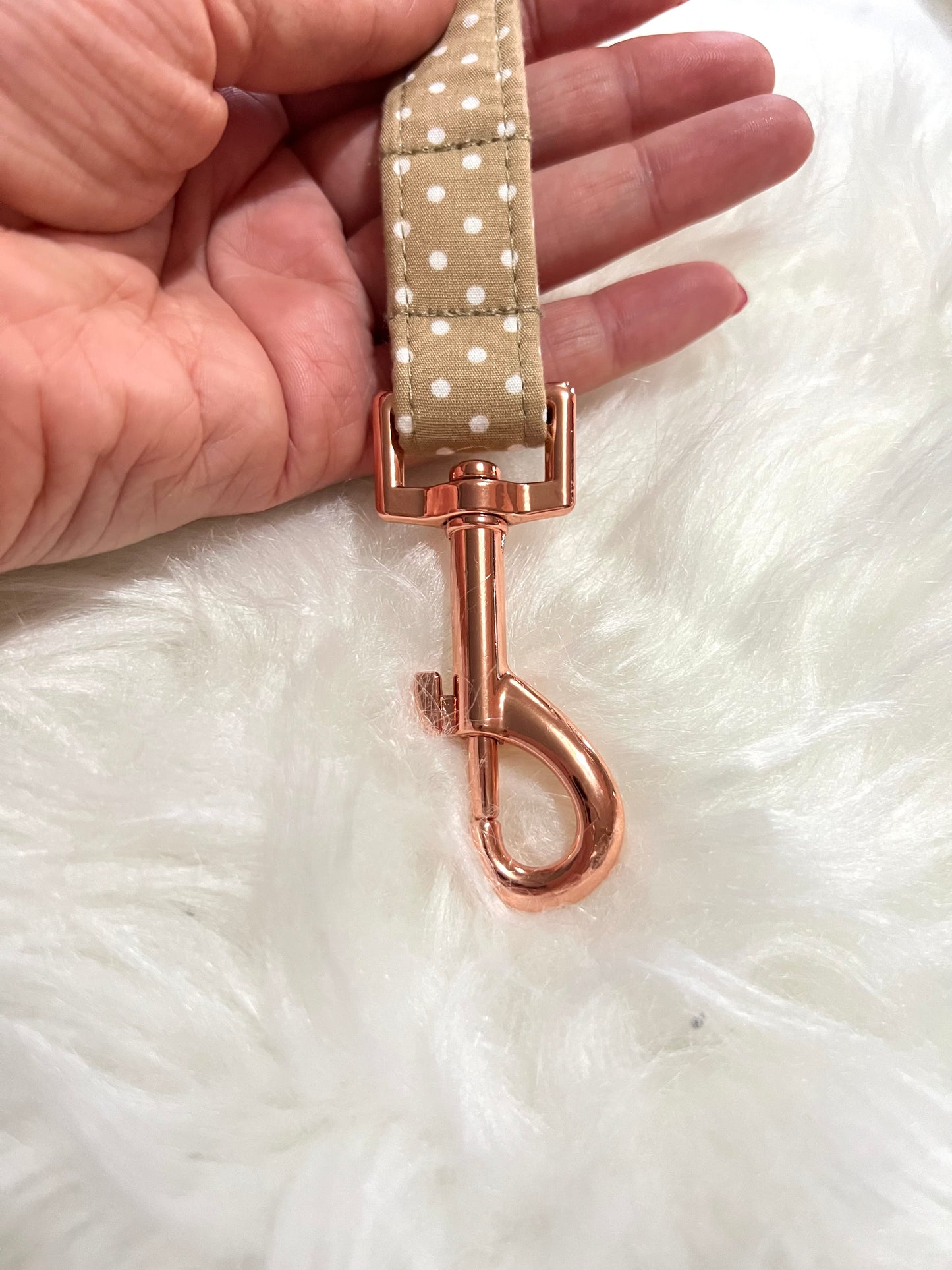 SALE Lead | Fabric - Nude Polka/Rose Gold