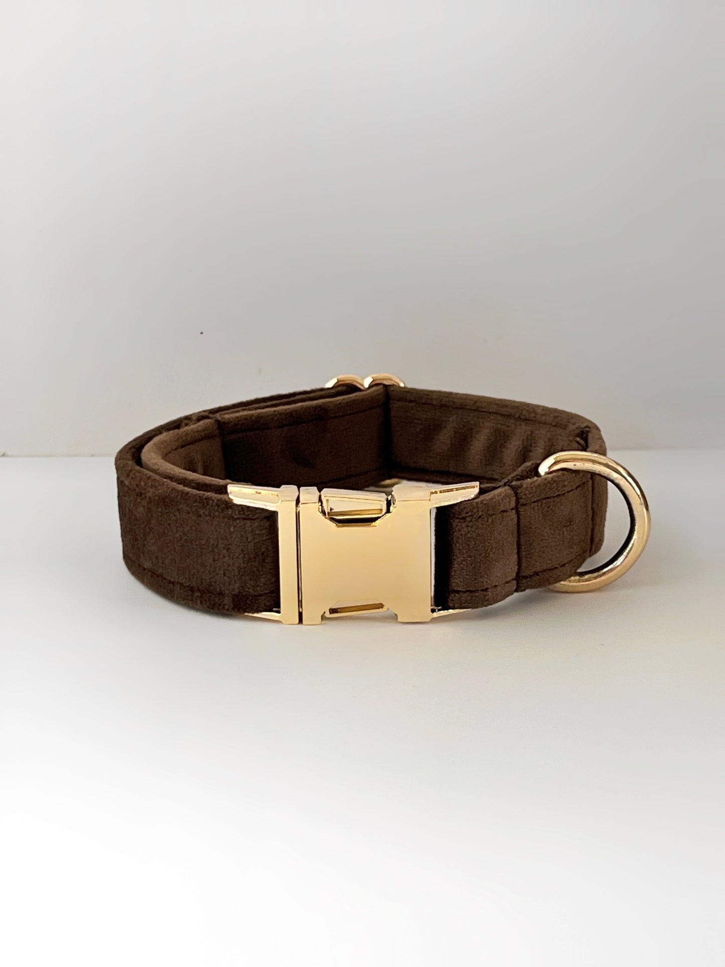 Collar | Fabric - Chestnut Brown Velvet