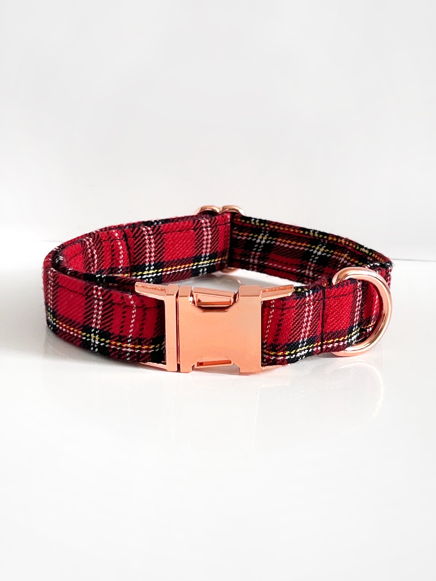 Collar | Fabric - Red Tartan