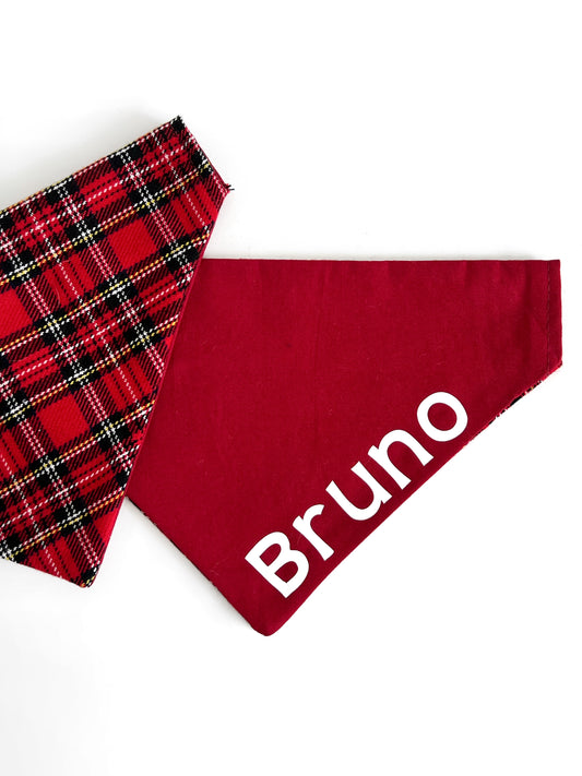 Bandana - Red tartan