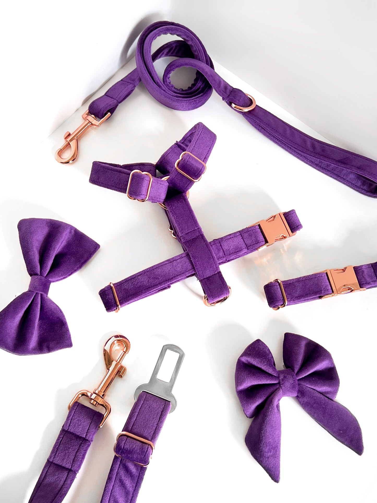 Bows - Purple Amethyst Velvet