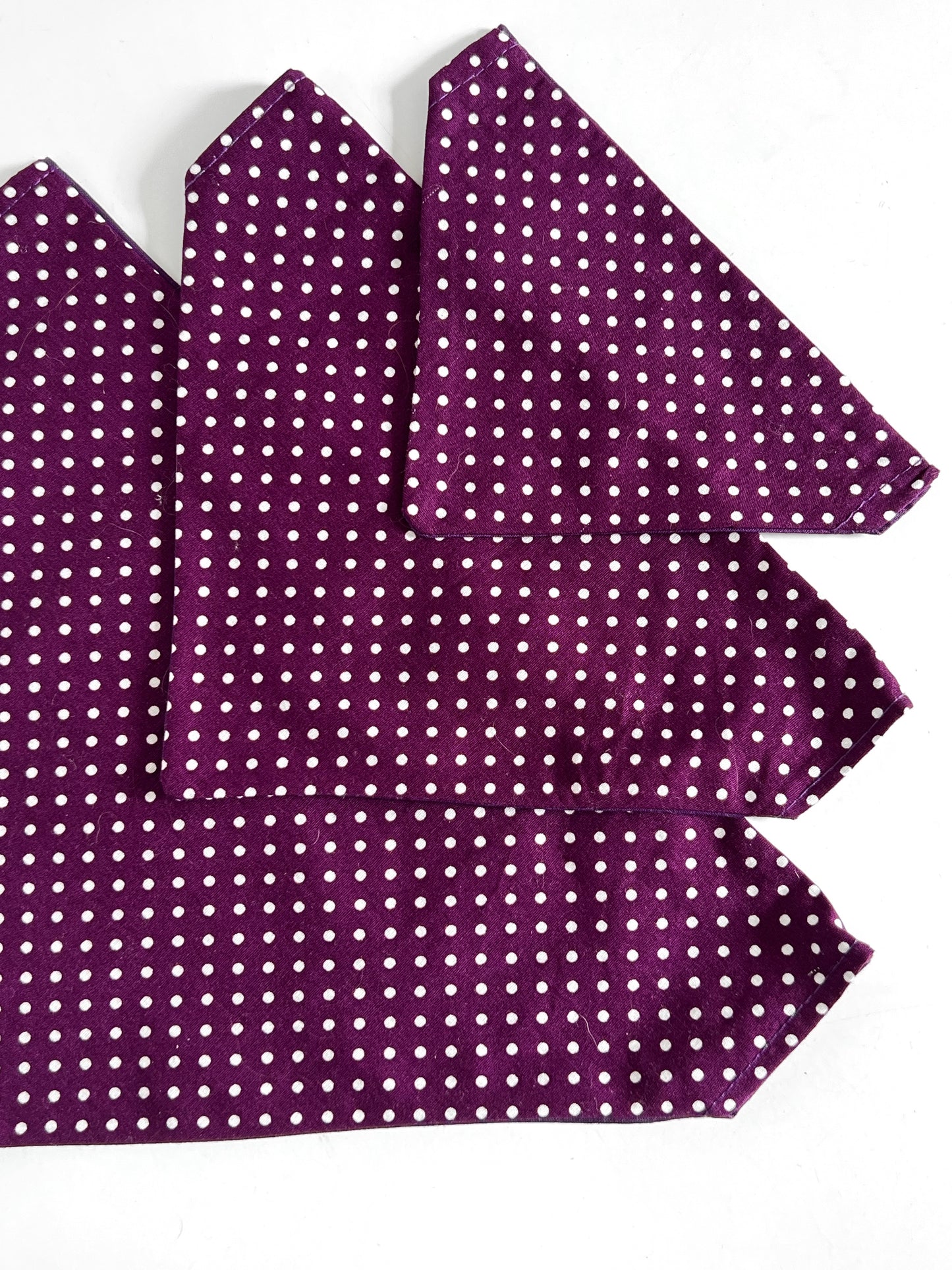 Bandana - Aubergine Polka Dot