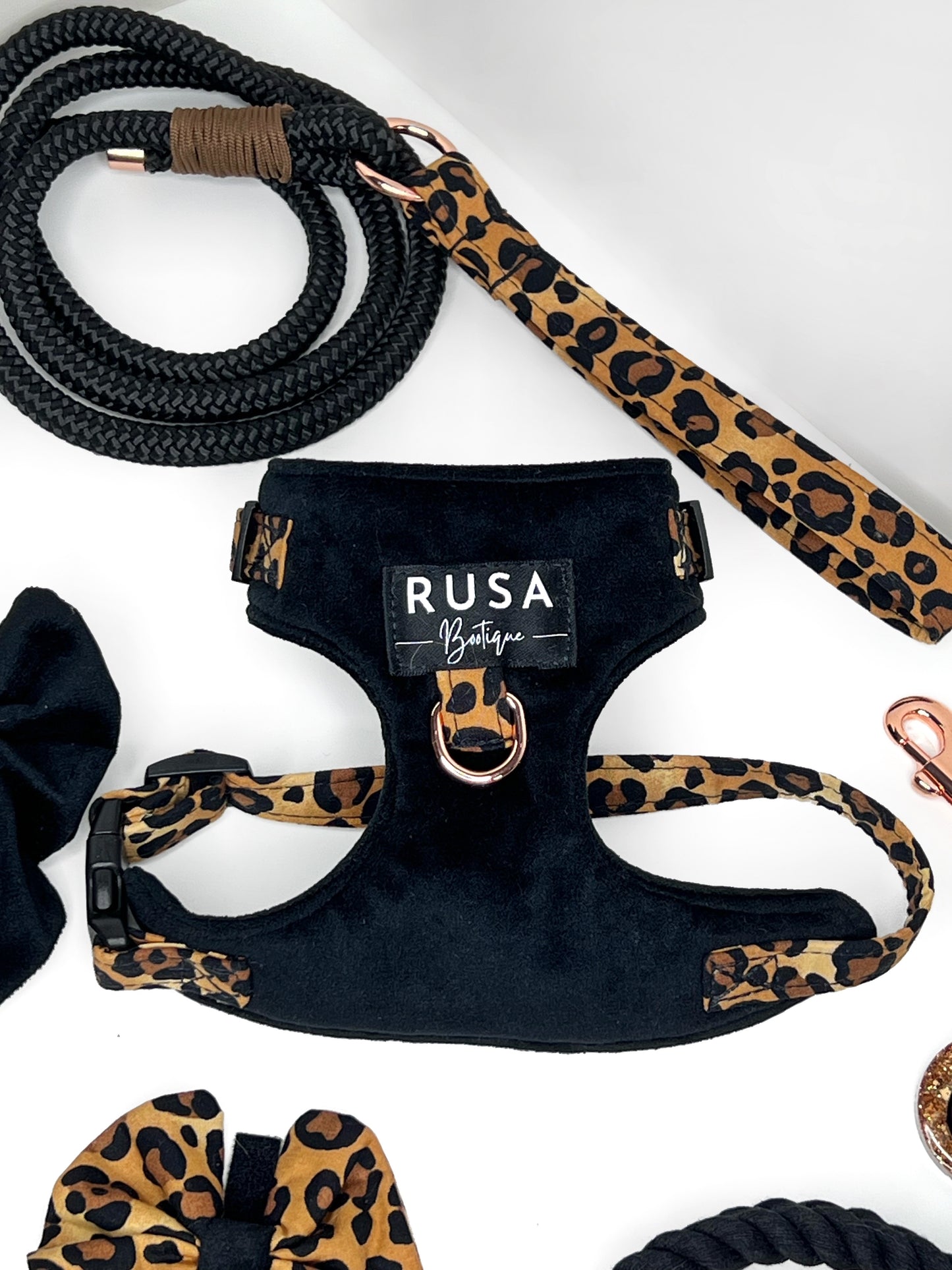 Harness | Fabric - Leopard Luxe