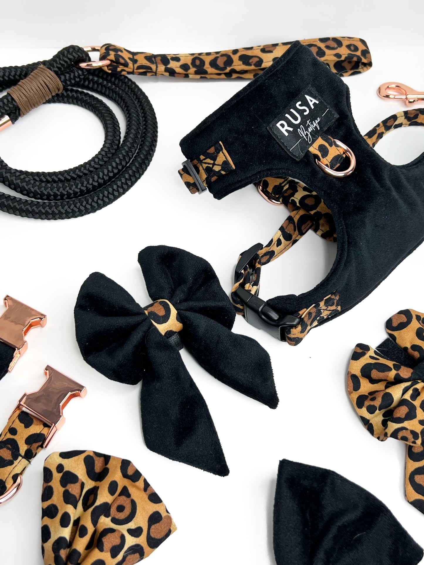 Harness | Fabric - Leopard Luxe