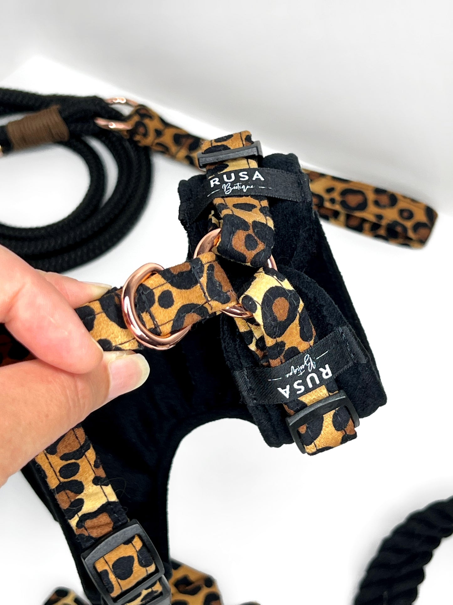 Harness | Fabric - Leopard Luxe