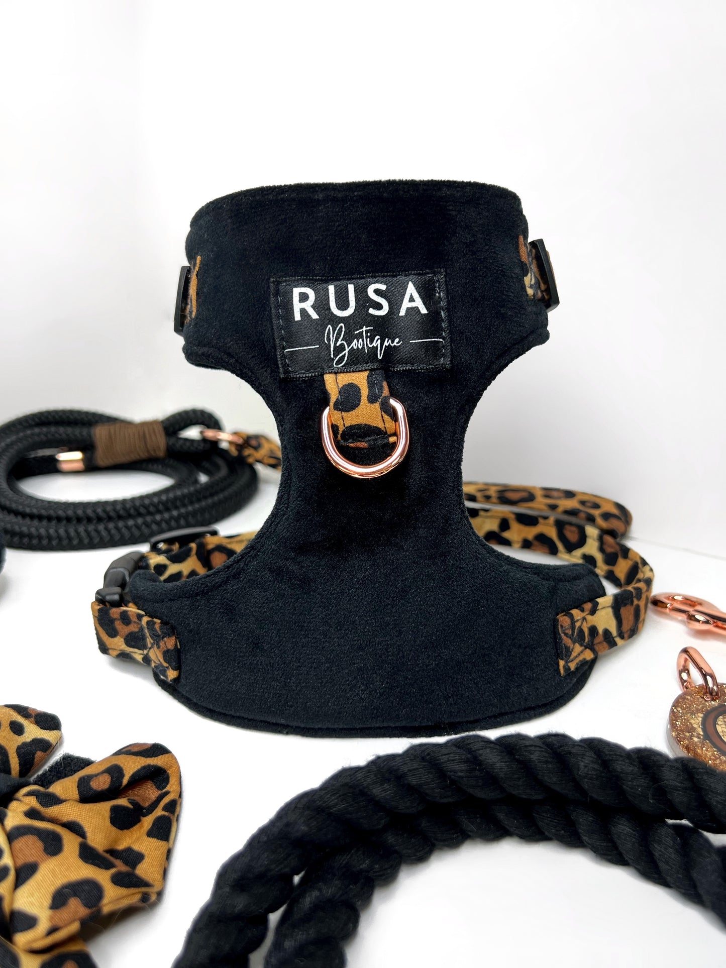 Harness | Fabric - Leopard Luxe