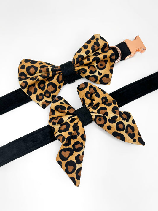 Bows - Leopard Luxe/Black Onyx Velvet