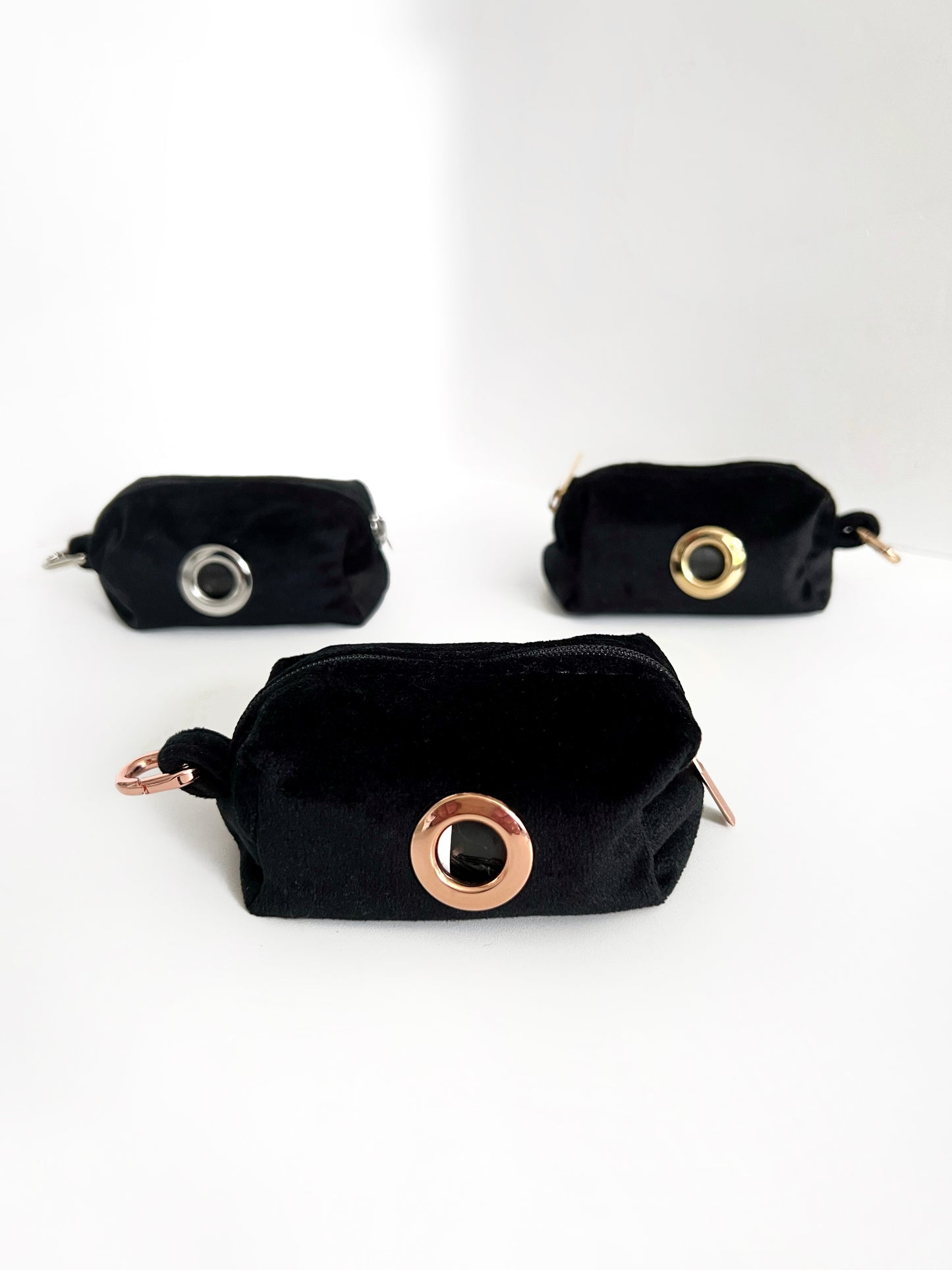 Poop Bag Holder - Black Onyx Velvet