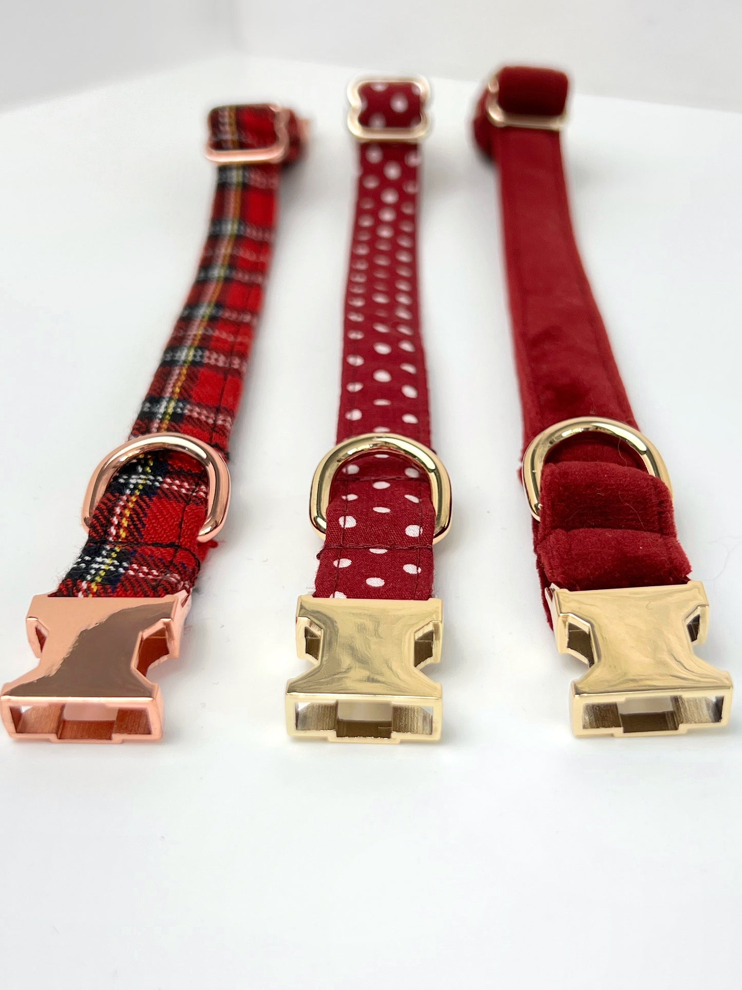 Collar | Fabric - Red Polka Dot