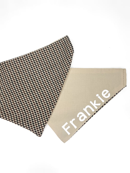 Bandana - Brown Houndstooth