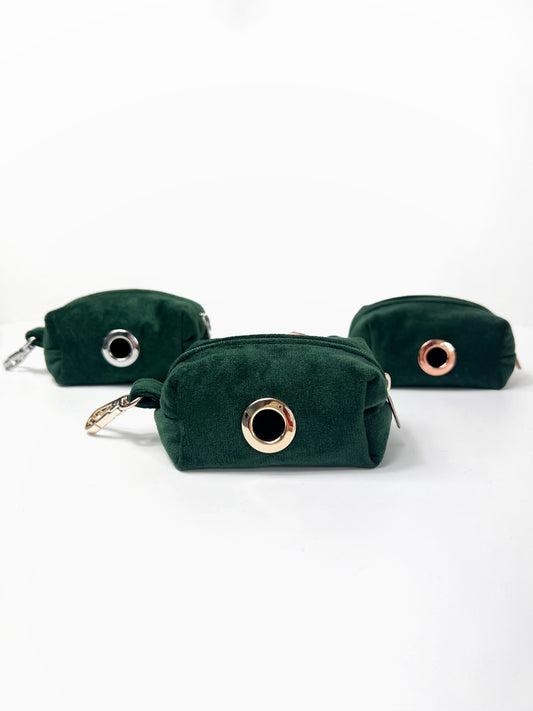 Poop Bag Holder - Emerald Velvet