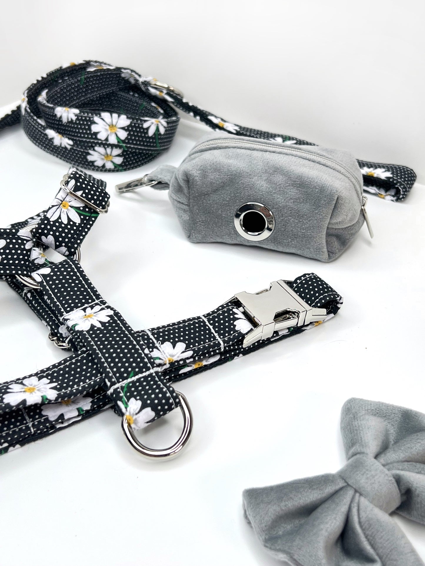 Harness | Fabric Strap - Daisy Dots