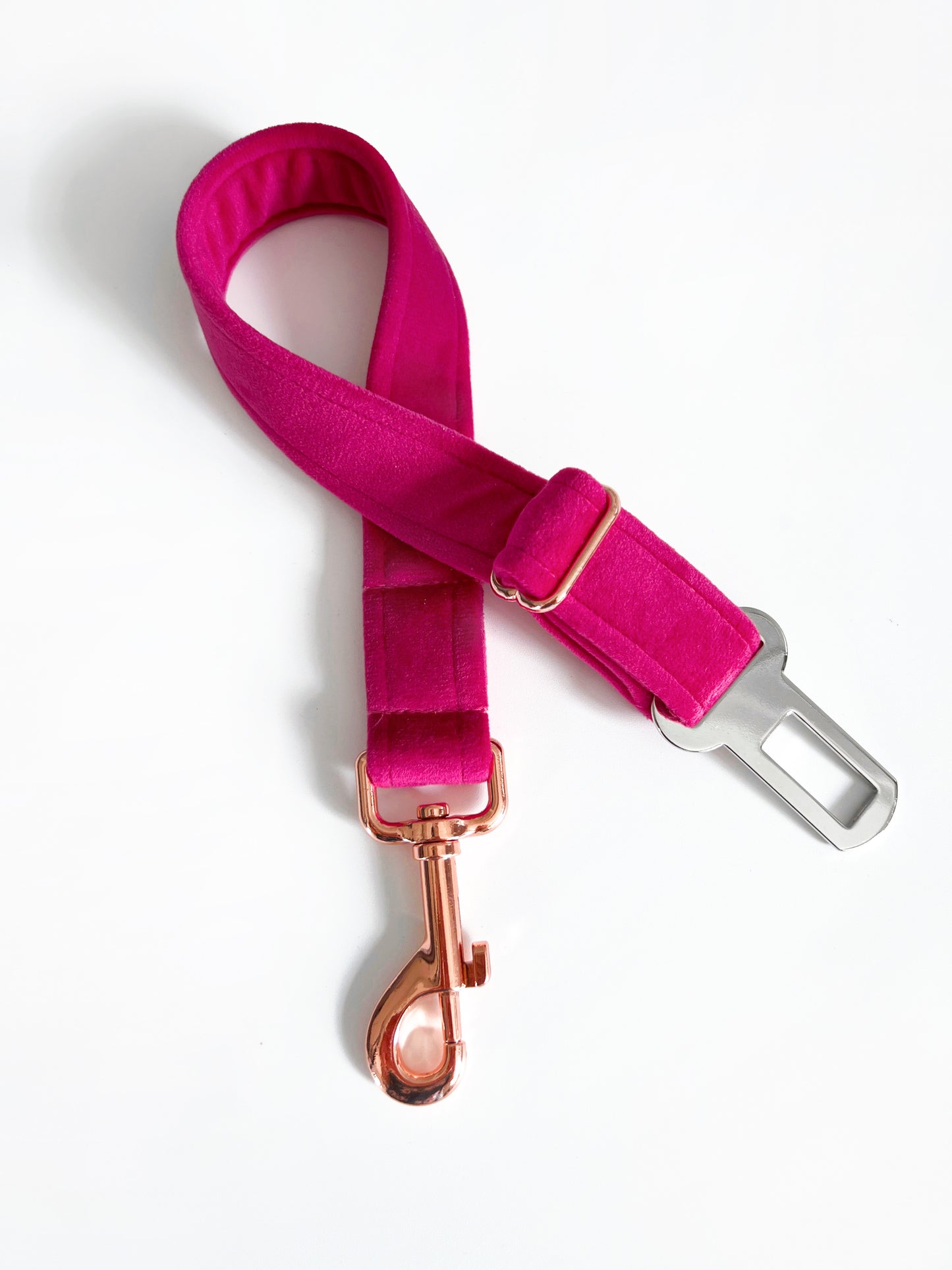 Seatbelt - Fuchsia Pink Velvet