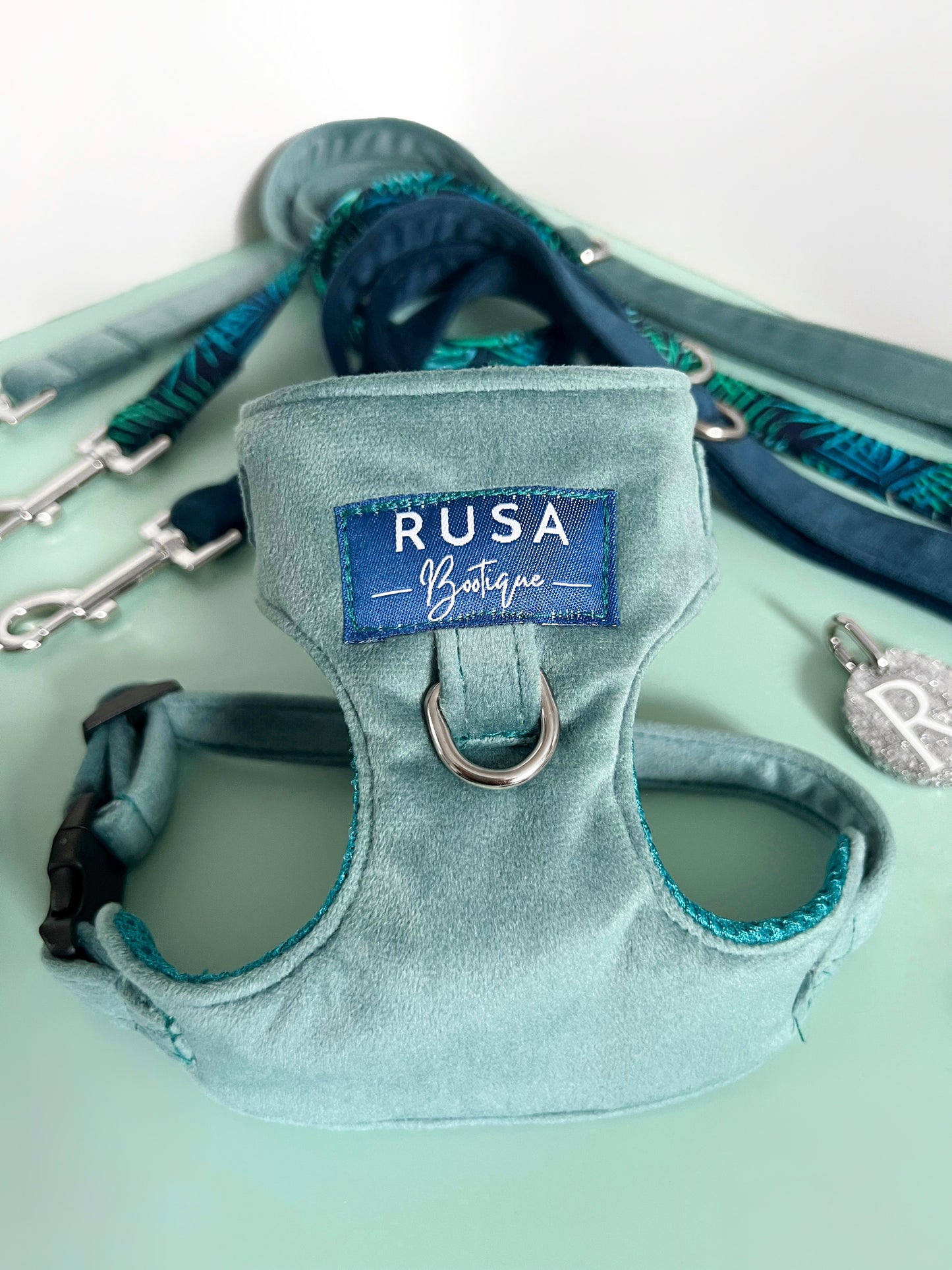 Harness | Fabric - Blue Topaz Velvet