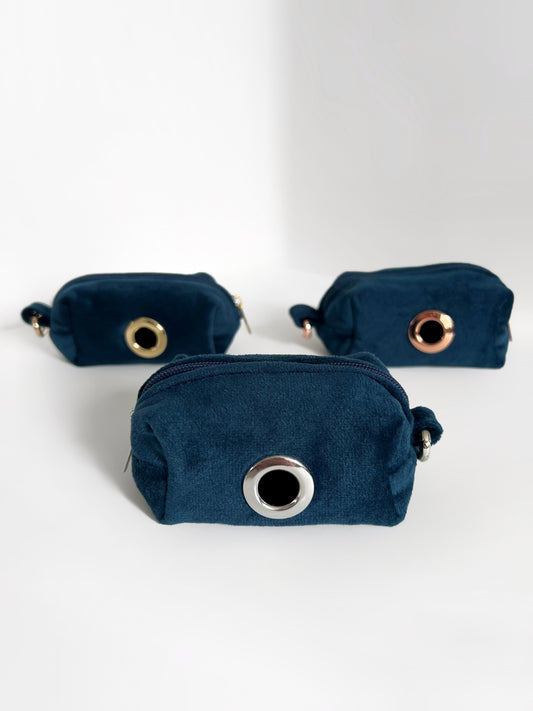 Poop Bag Holder - Sapphire Velvet