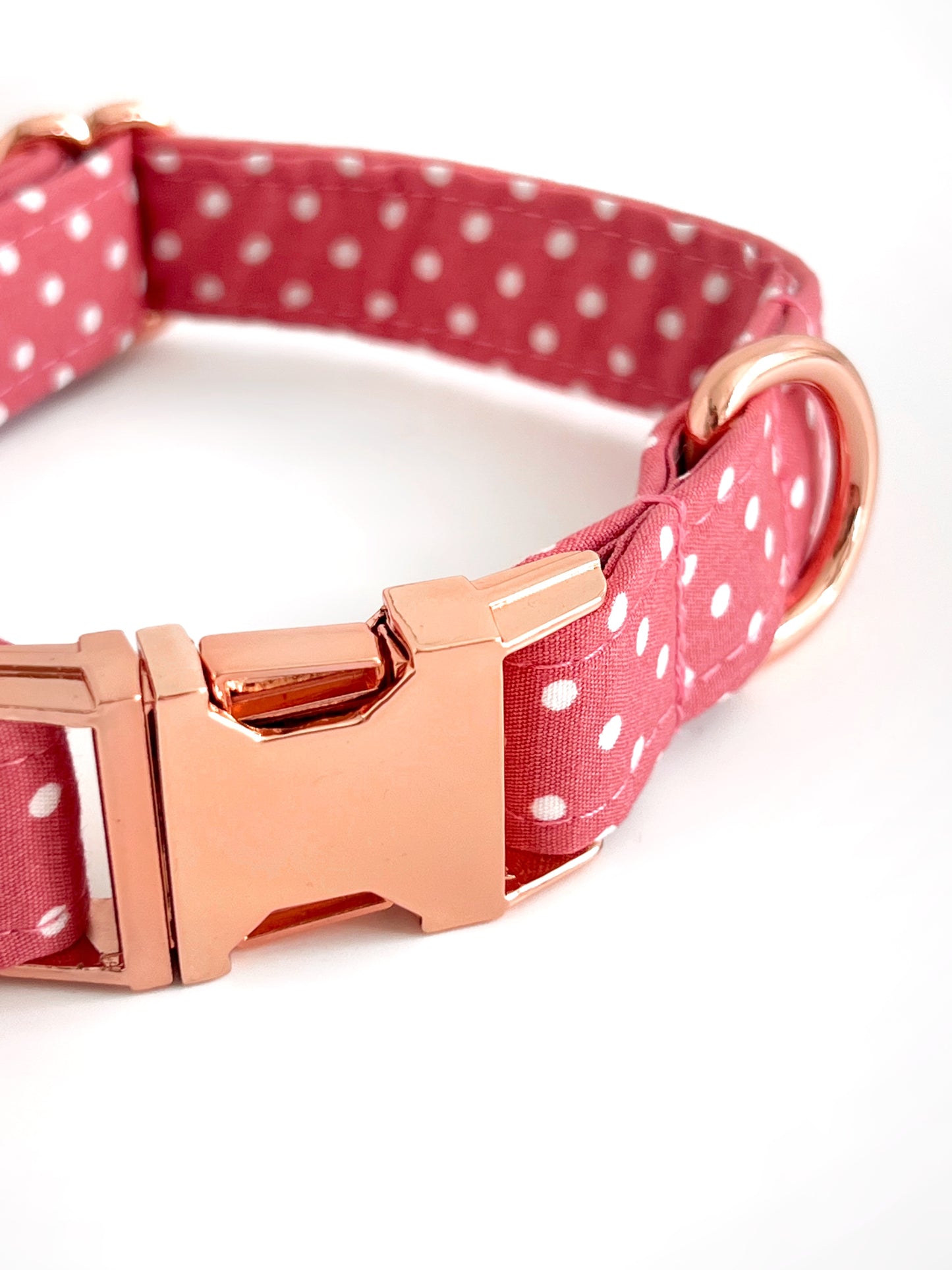 Collar | Fabric - Pink Polka Dot