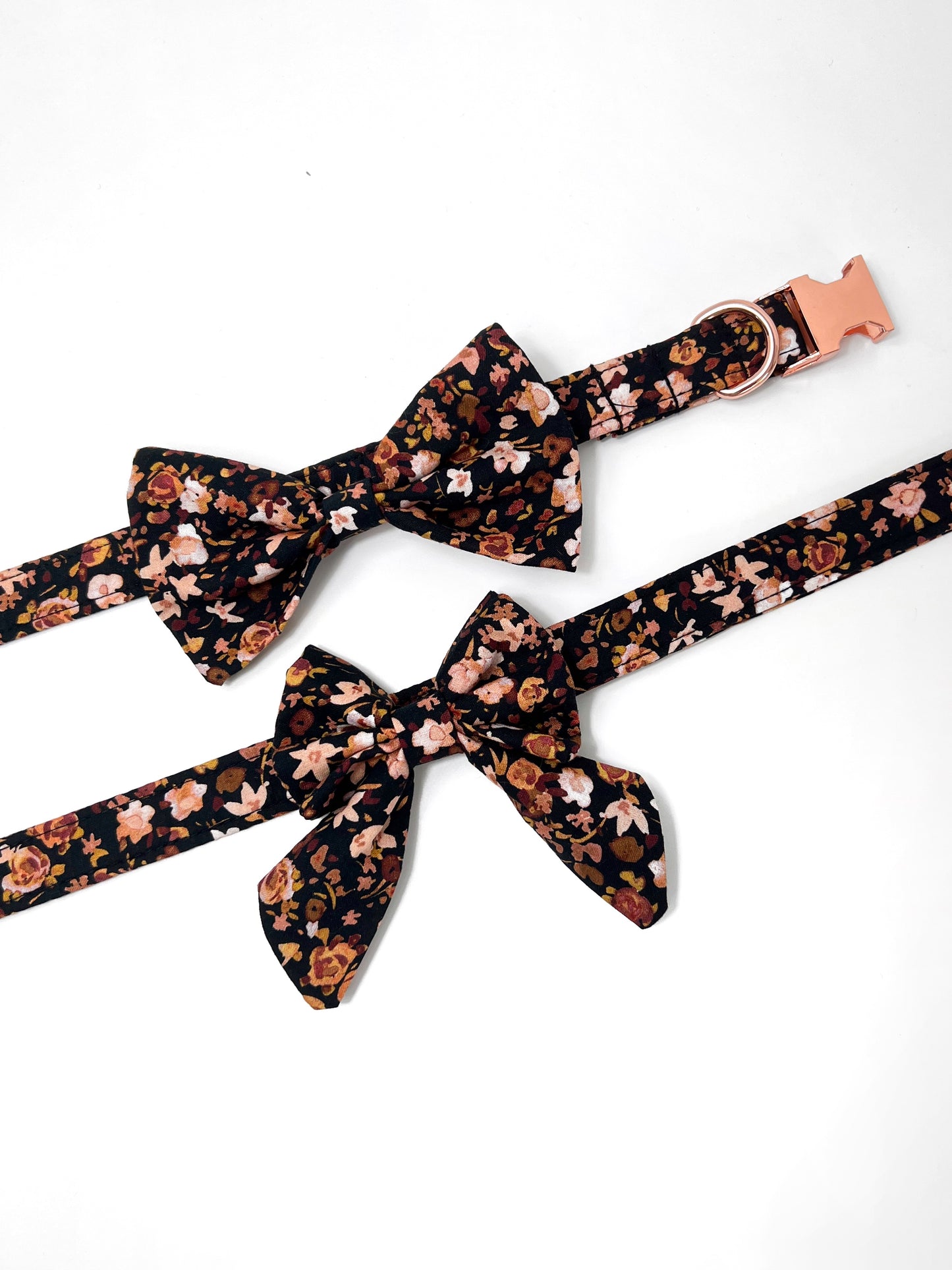 Collar | Fabric - Black Fall Florals