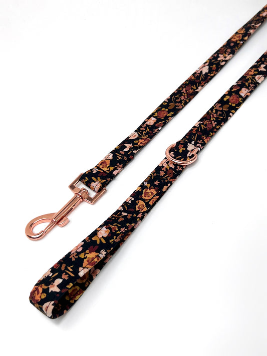 Lead | Fabric - Black Fall Florals