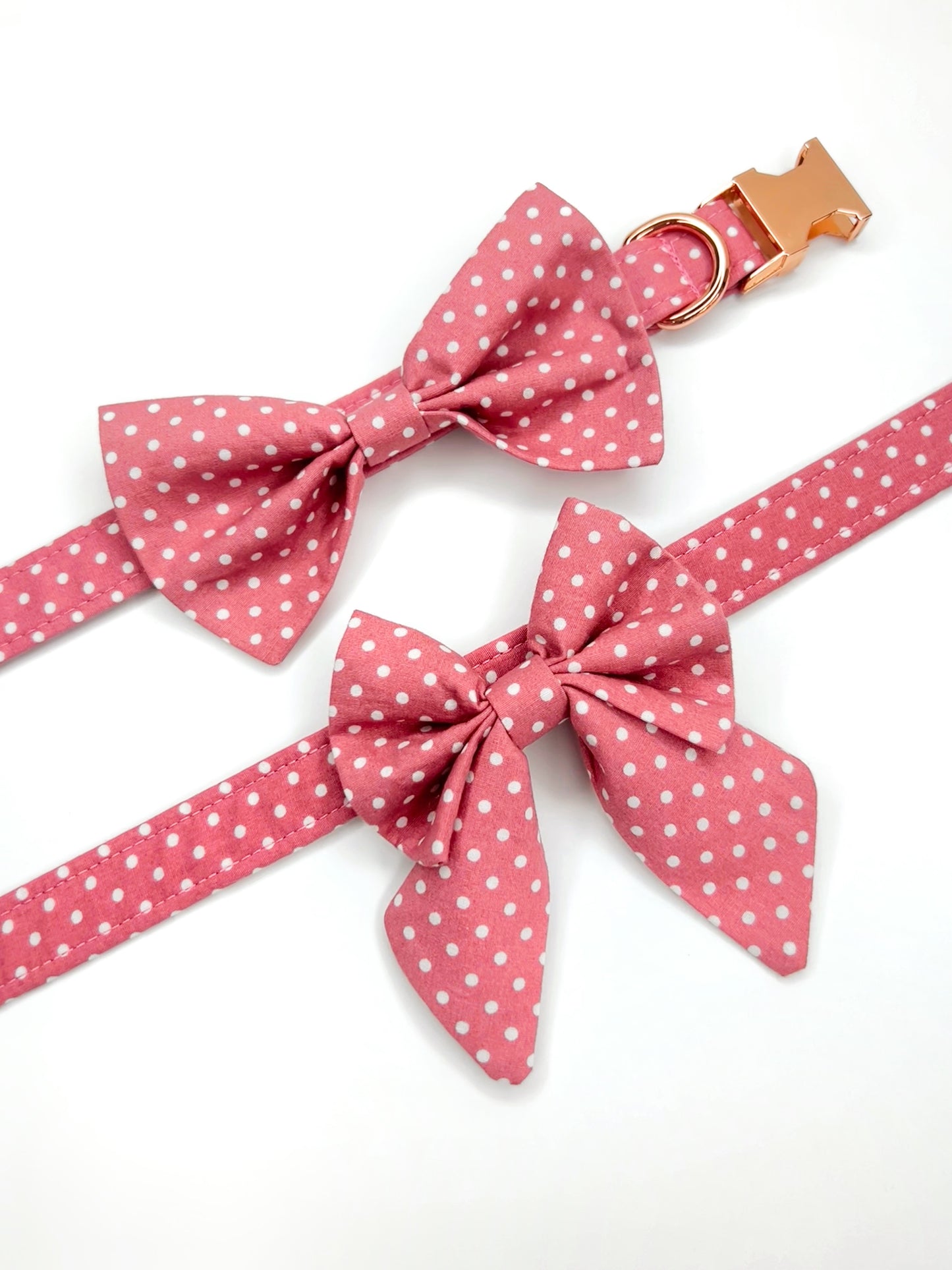 Collar | Fabric - Pink Polka Dot