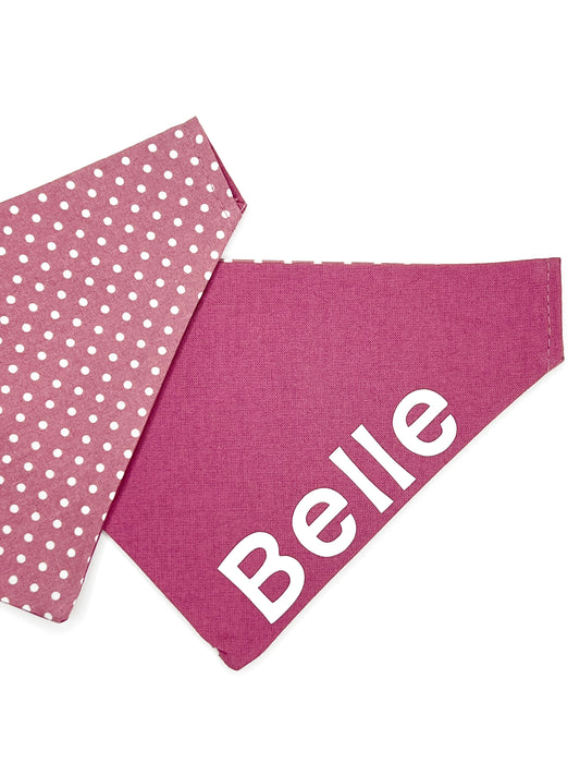 Bandana - Mauve Polka Dot